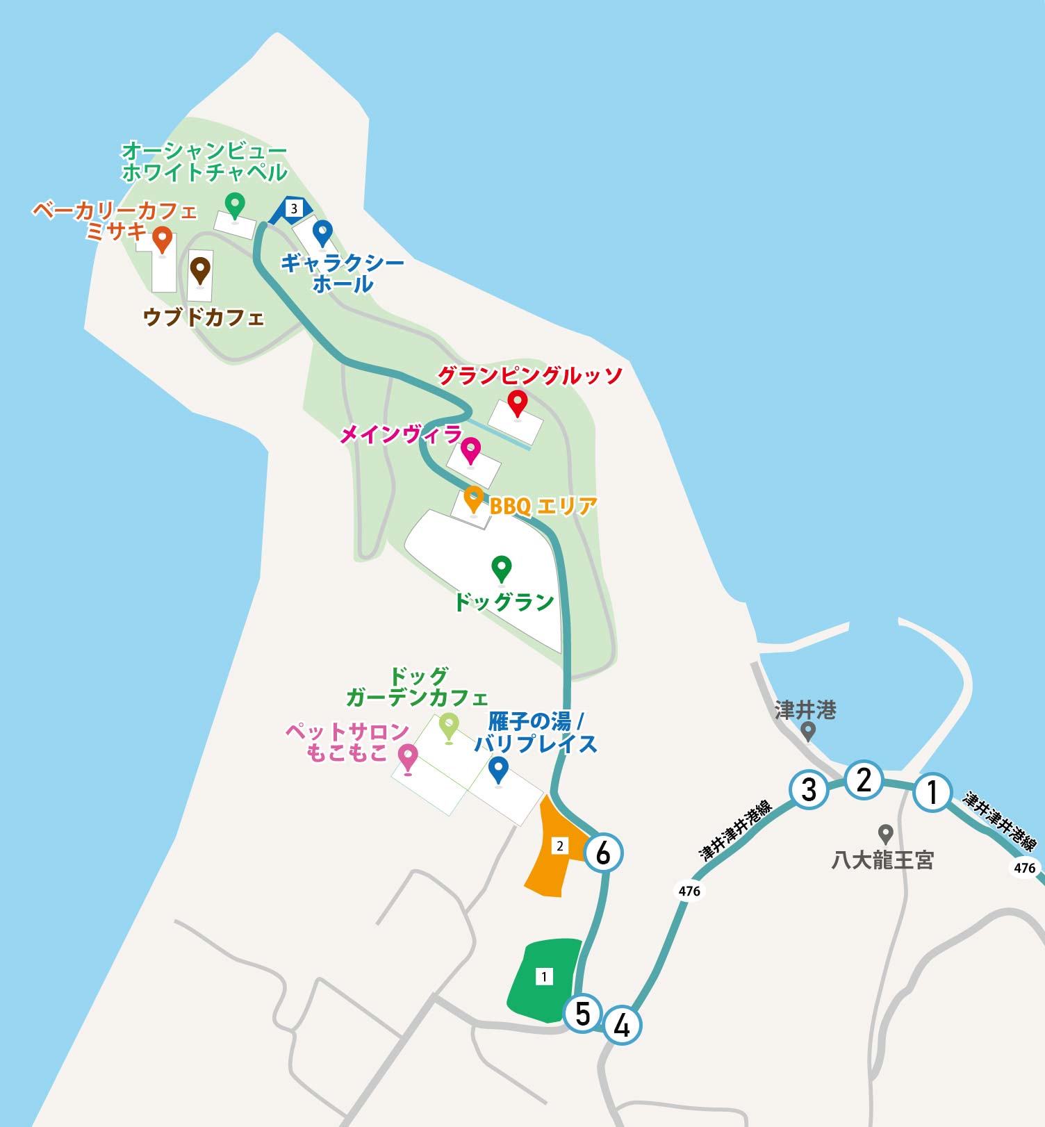 カリコリゾート淡路島全体マップ